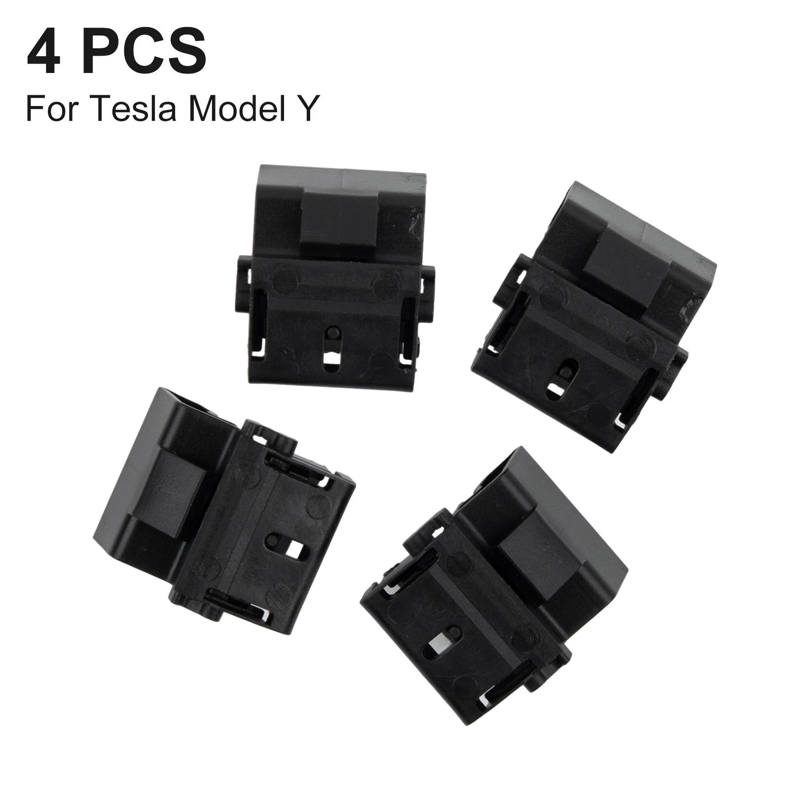 Set of 4 Clips for Tesla Model Y (2020–2021) Front Bumper & Trunk Hood