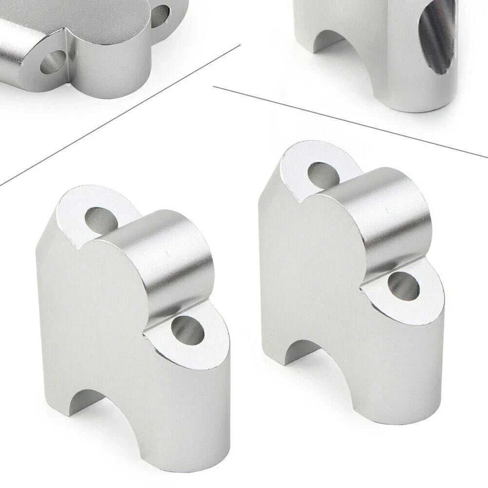 Silver HandleBar Bar Risers Mount Clamp Adapter for BMW F800R (2015-2017)