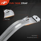 2X Steel Fuel Tank Straps for Honda Ridgeline (2006–2014)