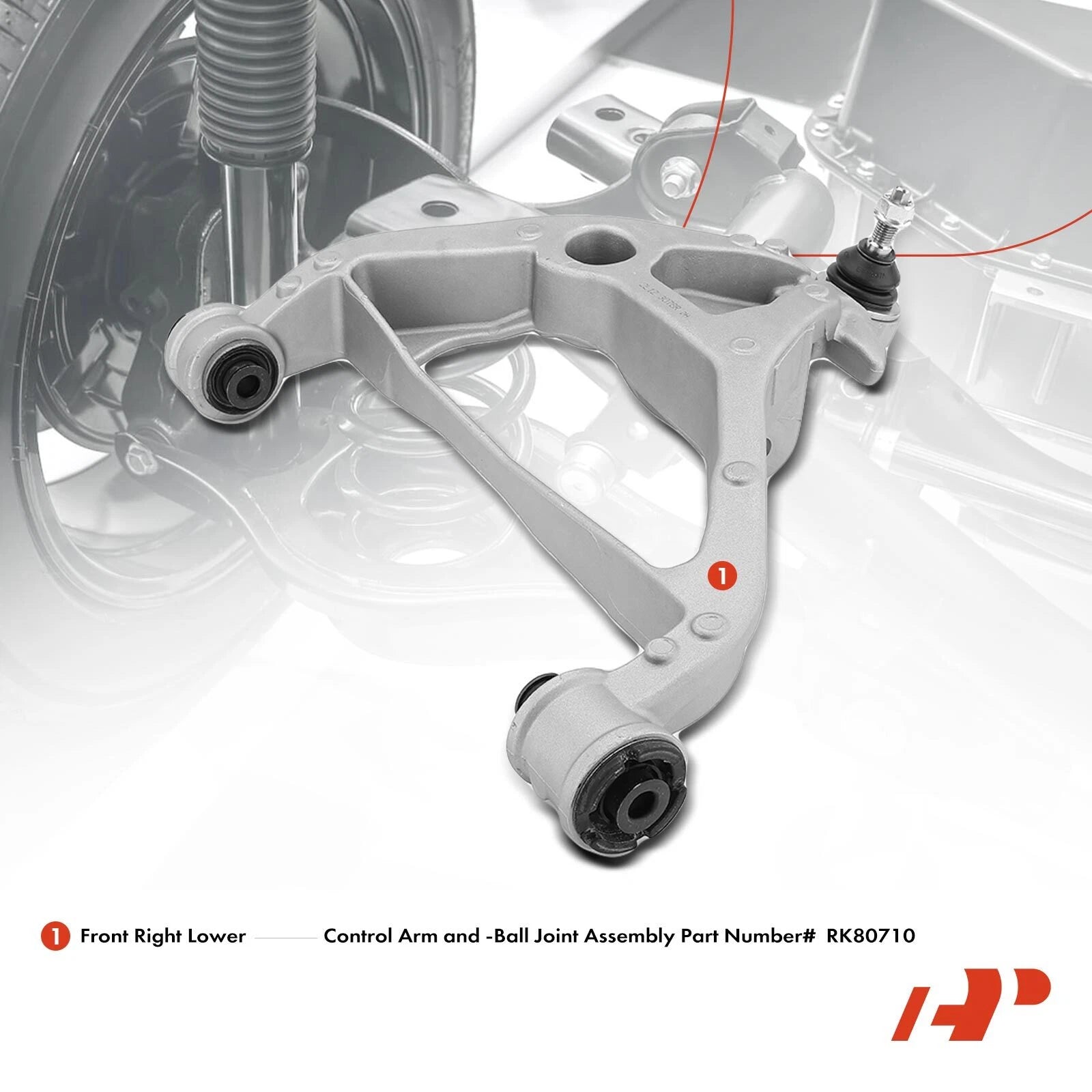 Front Right Lower Control Arm with Ball Joint for Ford Expedition