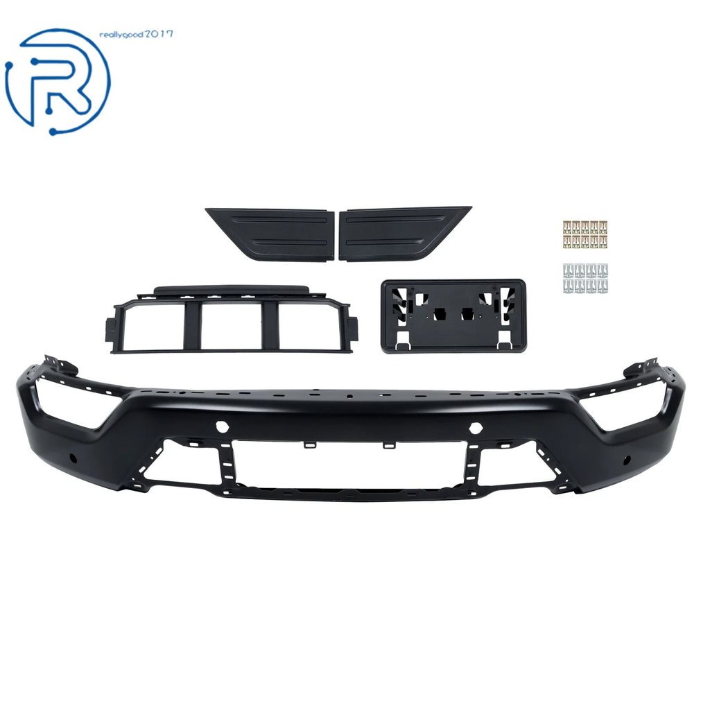 5-Piece Front Bumper Set with 6 Sensor Holes for Ford F150 (2021–2023)