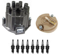 Distributor Rotor Cap & Spark Plugs Kit for Calais Bel Air Impala V8