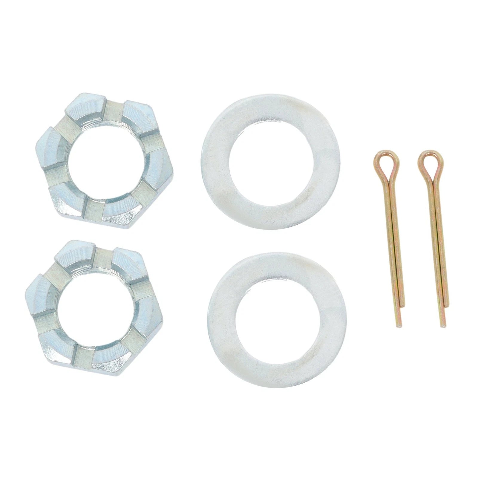 Set of 4 Wheel Hub Kits & Round BT16 Spindles with Bearings for