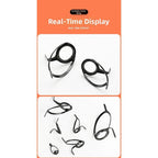 Stainless Steel Double Foot Guide Ring for Fishing Rods (0.65cm, 0.99cm, 2.19cm)
