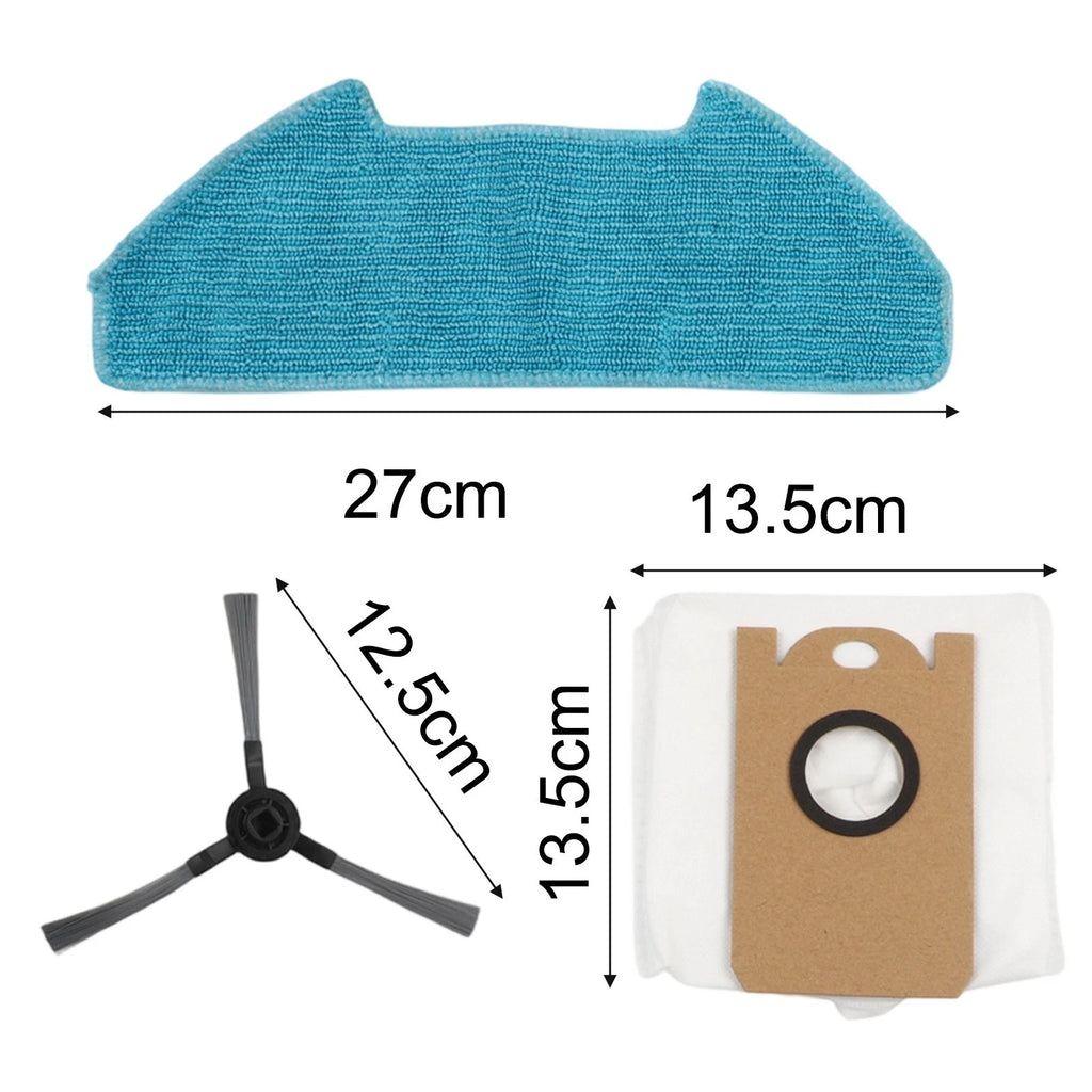 Replacement Kit for Redkey R10 Robot Vacuum Mop (Dust Bags & Side Brush)