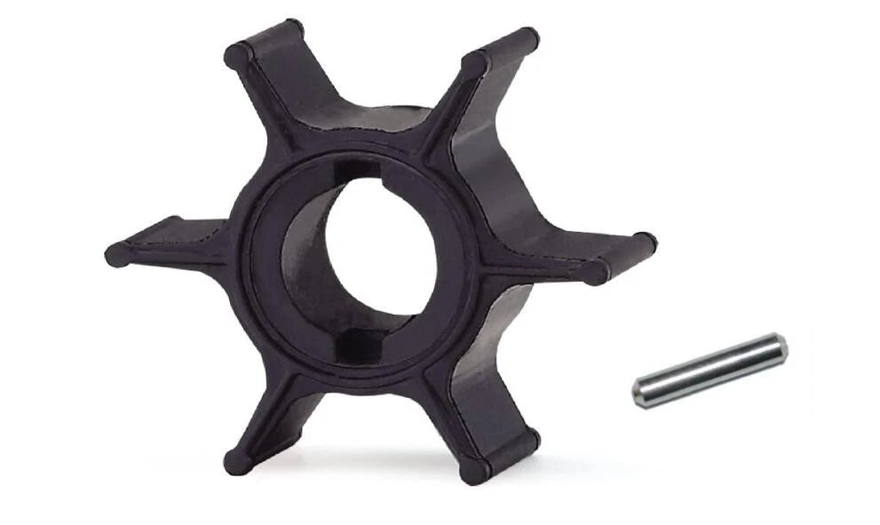 Water Pump Impeller with Pin for Suzuki Marine Outboard DF 2.5 HP (2000–2023) 17461-97JM0