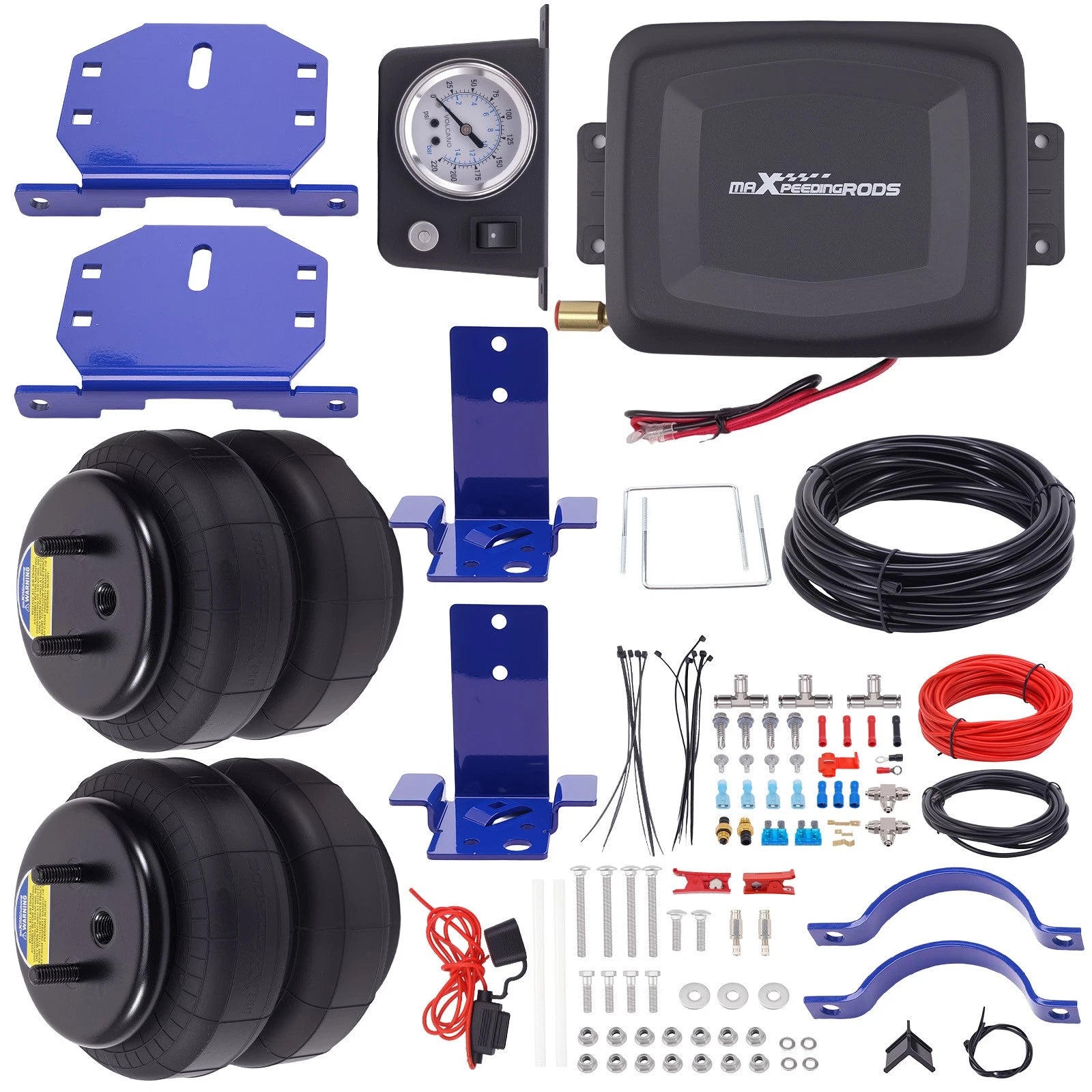 Air Suspension Bags Shock Compressor Kit for Ford Excursion (2000–2005)