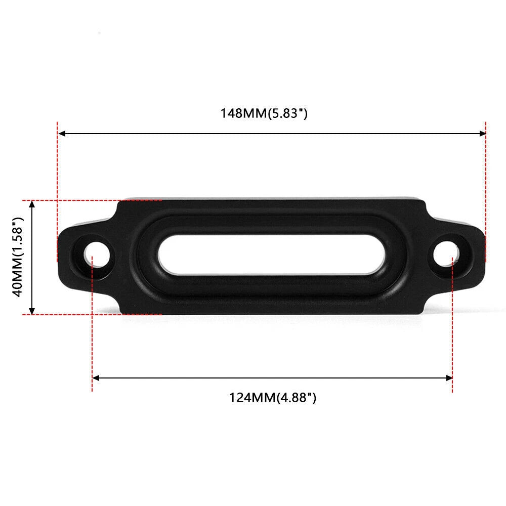 4.8" Aluminum Hawse Fairlead for Synthetic Winch Rope