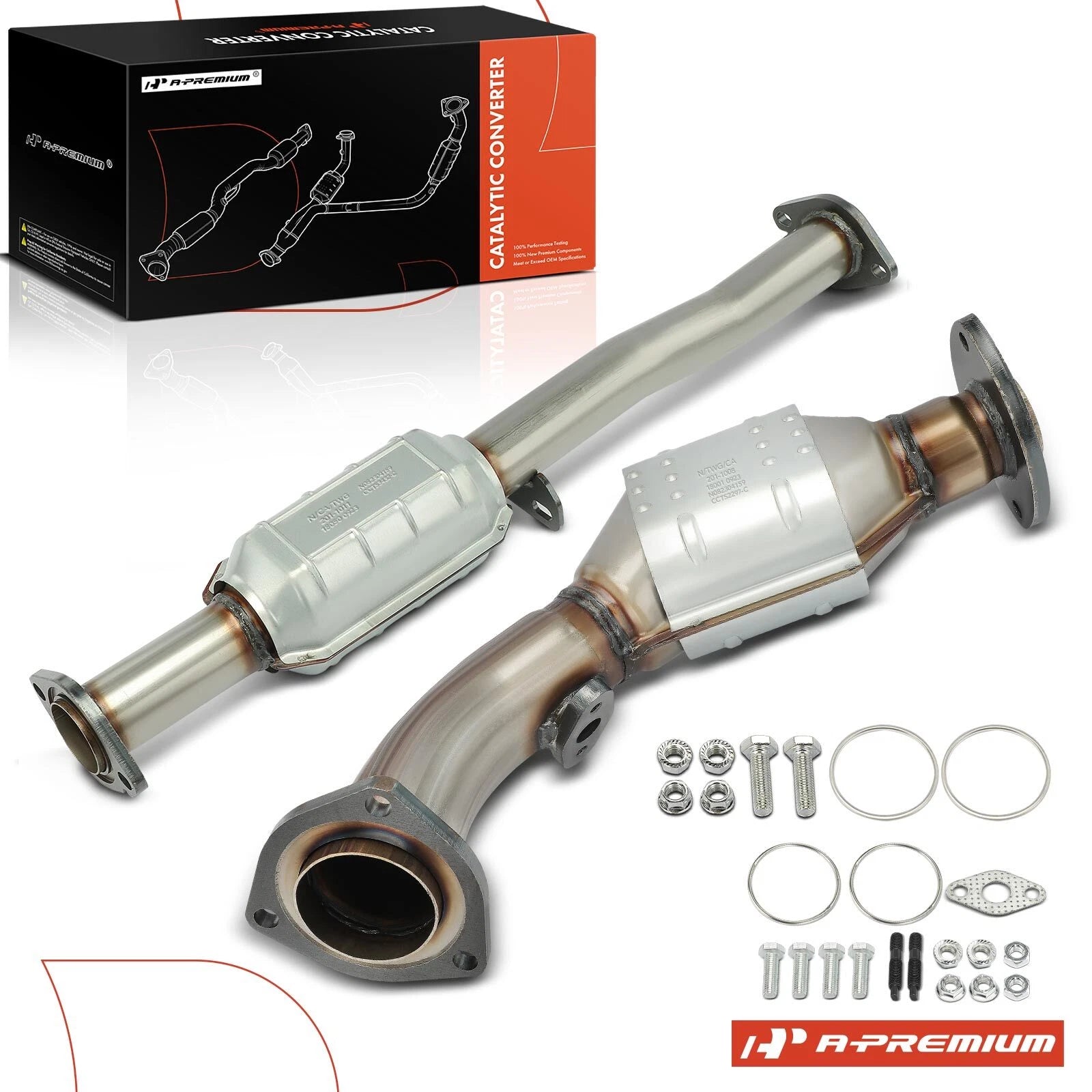 2x Catalytic Converter for Toyota Tacoma (2000–2004) 3.4L