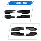 Set of 4 Roof Rack Side Rails End Cover Shells for Toyota RAV4 (2001–2005) Black