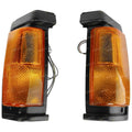 LH+RH Amber Blinker Lamps for Nissan Navara D21 Ute (1986-1989)