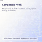 16 Inch Dual Wheel Simulators Dually Rim Liners for Chevy Express Van (2003–2023)