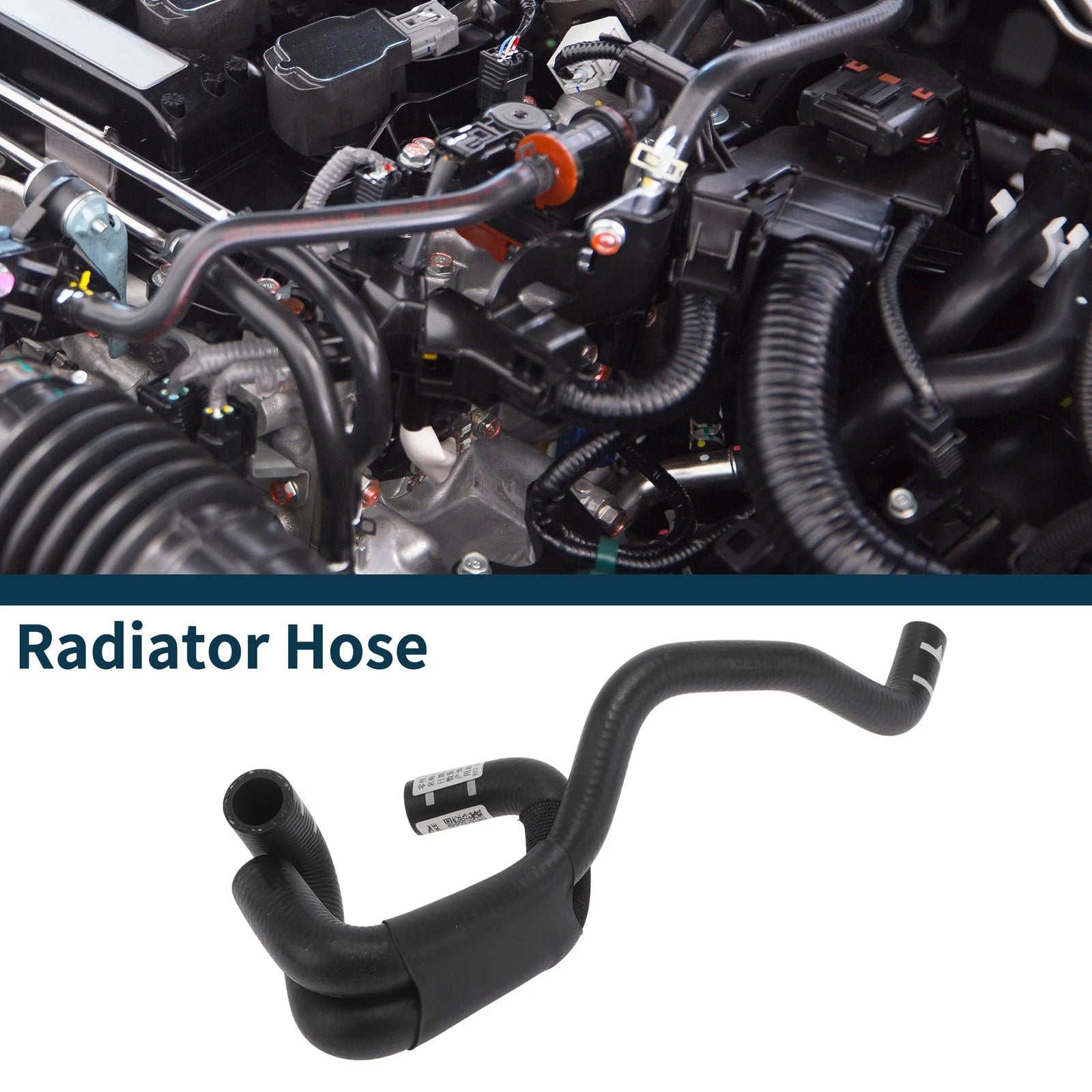 Radiator Hose Coolant Pipe for Audi A4 Quattro 2.0L (2009–2016) No. 06H121057AN Rubber Black