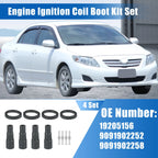 Set of 4 Ignition Coil Boot Kit No.19205156/9091902252/9091902258 for Toyota