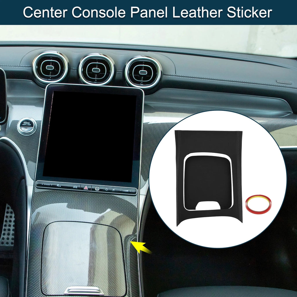 Set of 1 Center Console Panel Sticker for Mercedes-Benz GLC Class X254 (2023–2024) Black