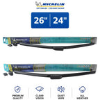 Set of 2 Michelin Optimum+ Ceramic Beam Wiper Blades for EcoSport (2018–2022)