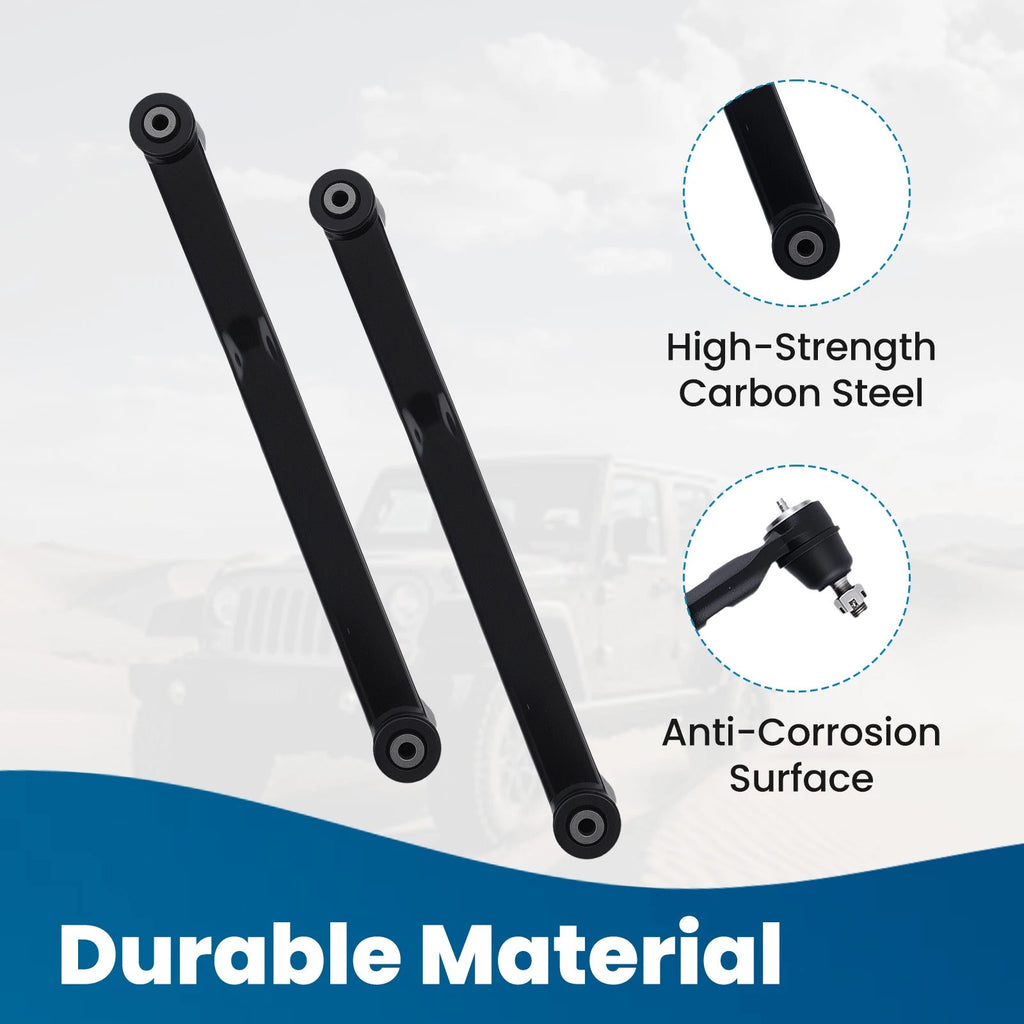 Front Suspension Control Arms Tie Rod Kit for Jeep Wrangler JK (2007–2018)