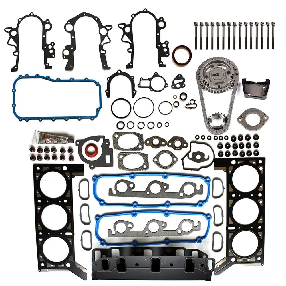 Full Gasket Set & Head Bolt Set & Timing Chain Kit for Dodge Caravan (2005–2007)