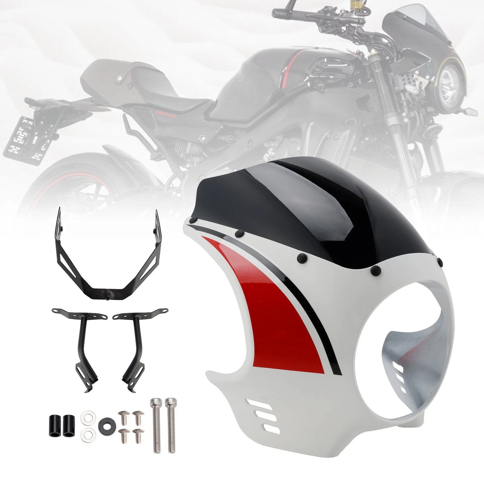 Headlight Fairing Windshield for XSR900 (2022–2025) Red/Black