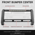 Front Bumper Grille Brush Guard Bull Bar for Toyota Tacoma (2005–2015) + LED Strip