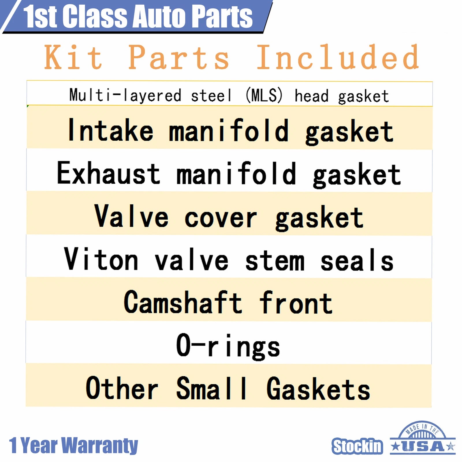 Engine Cylinder Head Gasket Set for Jeep Dodge Dakota Durango RAM 4.7L V8 (2000–2009)
