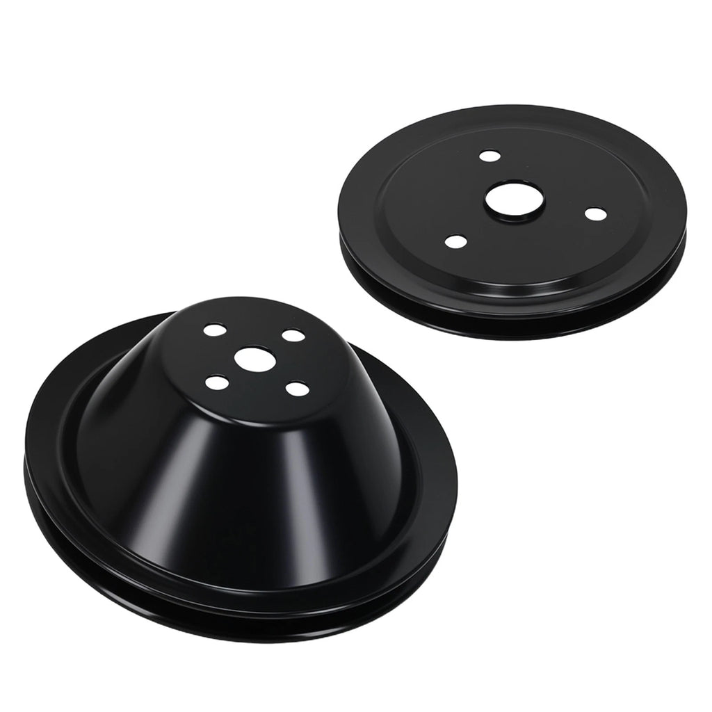 Short Water Pump Pulley & Crankshaft Single Groove for Chevy Small Block 350 (1969–1986)