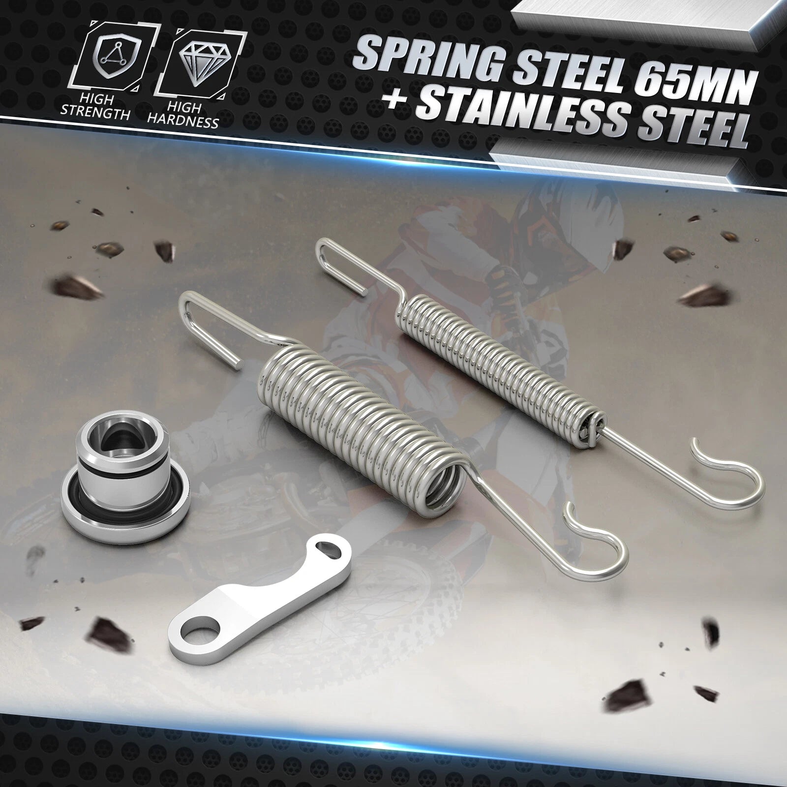 Kickstand Side Stand Springs Kit for KTM 250 300 350 450 XC XCF (2023–2026)