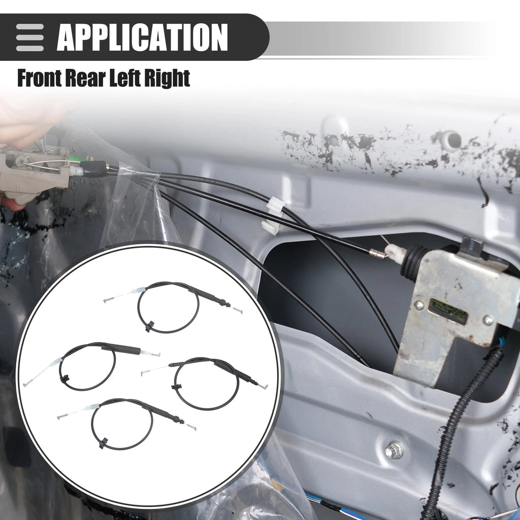 4X Front Inside Door Lock Cable for Honda Accord (2003–2007) No. 72171SDAA02