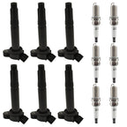 6X Ignition Coils + 6X Iridium Spark Plugs for Toyota Lexus 3.5L 4.0 (2005–2021)