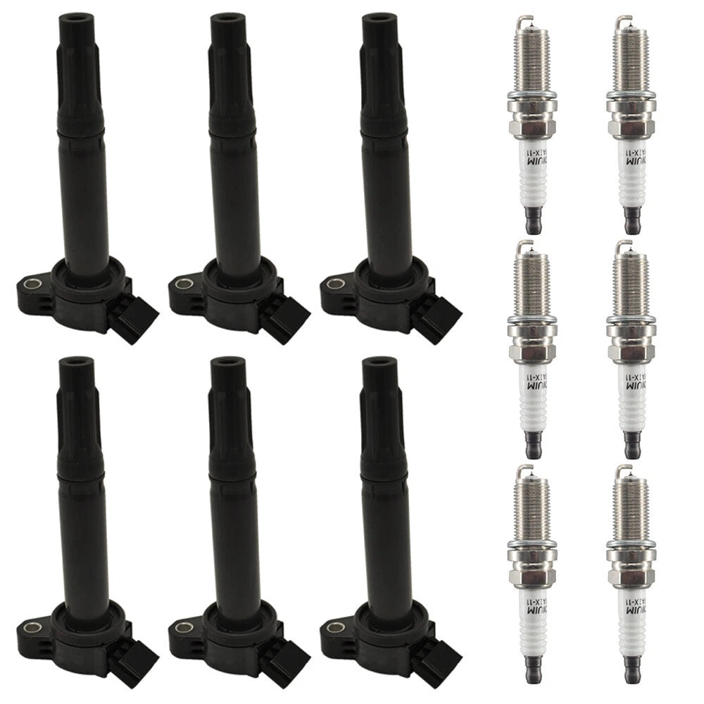 6X Ignition Coils + 6X Iridium Spark Plugs for Toyota Lexus 3.5L 4.0 (2005–2021)