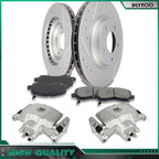 Front Drilled Brake Calipers & Rotors Set for Dodge Avenger (2008–2014)