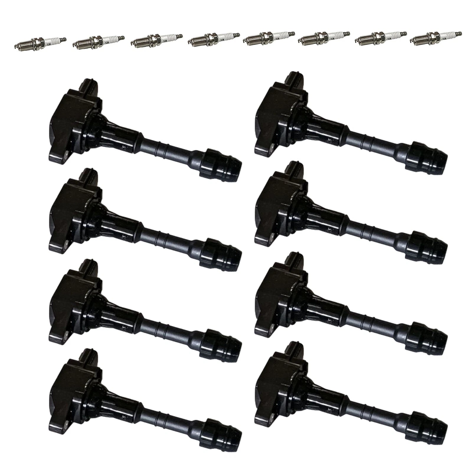 8X Ignition Coils & Spark Plugs for Nissan Titan Armada QX56 NV2500 3500 (2004–2023)