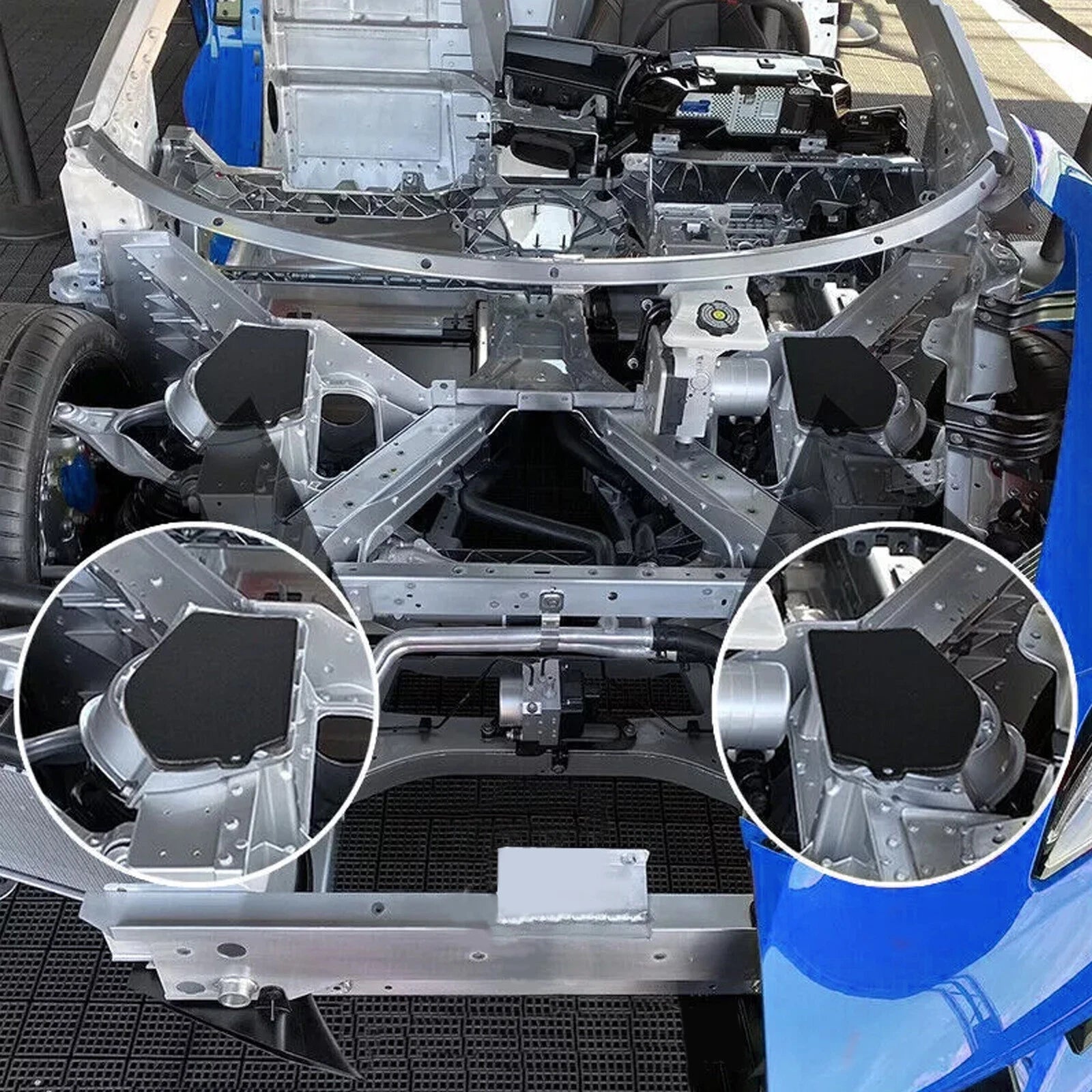 Front Strut Shock Tower Covers for Chevrolet Corvette C8 (2020–2022)