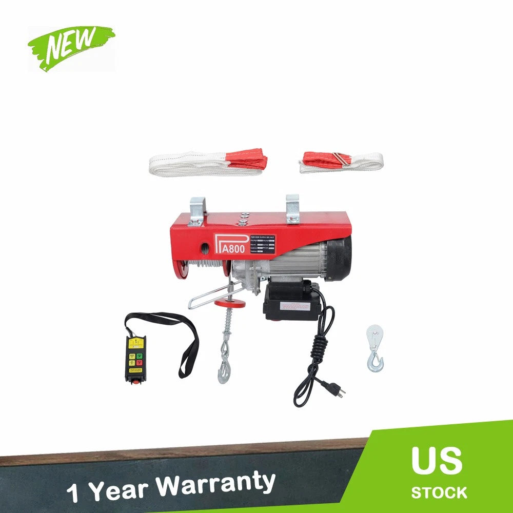 Wireless Remote Control Electric Hoist Crane Winch for Various Models (1760 lbs)