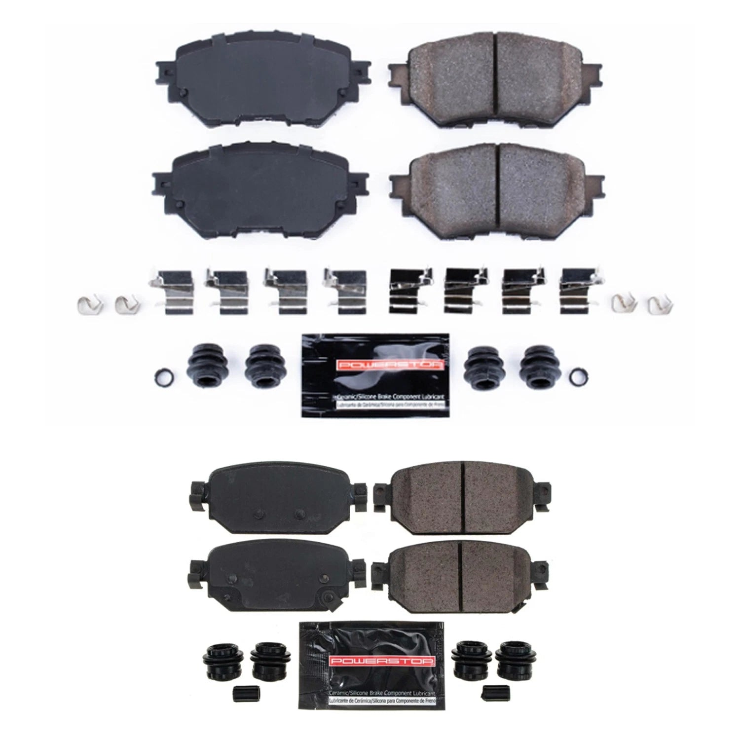 PowerStop Z23 Carbon-Fiber Ceramic Brake Pads Kit for Mazda 3