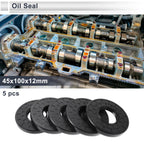 Set of 5 Oil Seal Rotary Shaft Seal for Various Models (45x100x12mm)