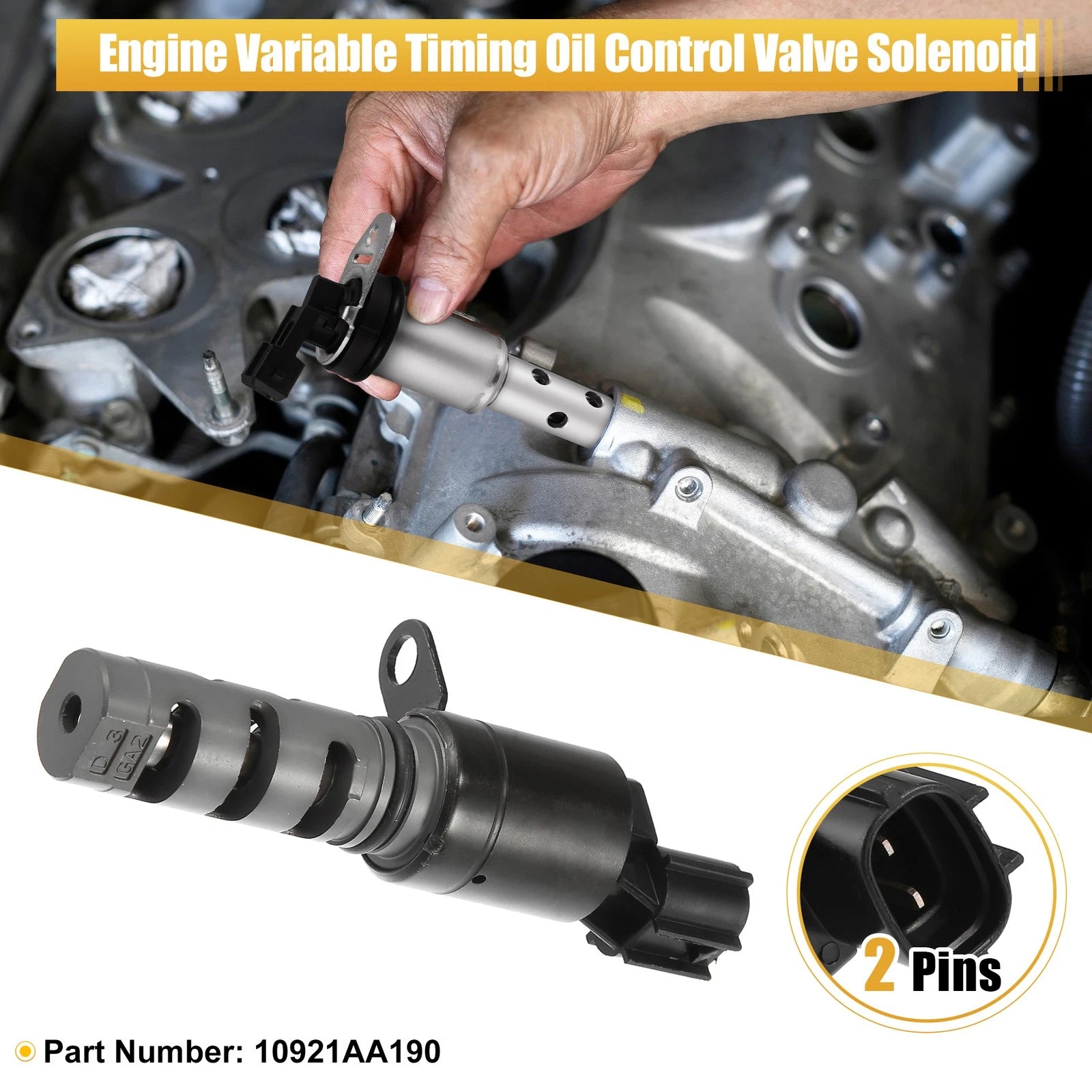 Variable Valve Timing VVT Solenoid for Subaru Outback 3.6L (2010–2019) 10921AA190