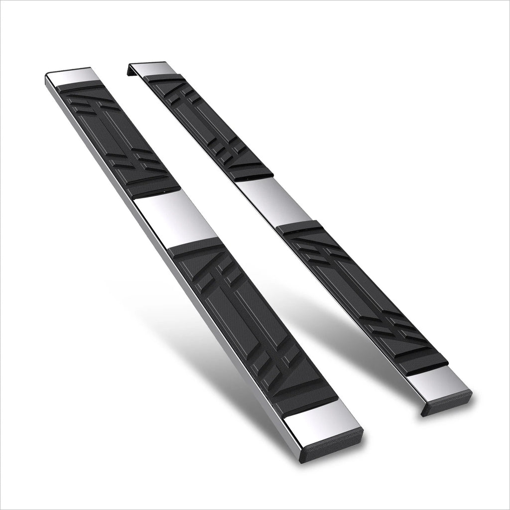 Set of 2 Polished Side Step Pads for Hyundai Santa Fe (2019–2023)