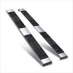Set of 2 Polished Side Step Pads for Hyundai Santa Fe (2019–2023)