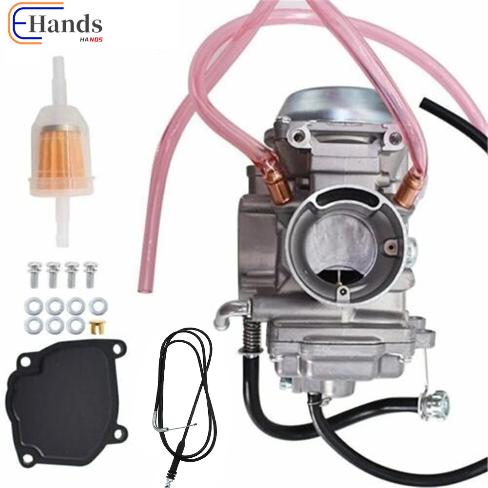Carburetor & Throttle Cable for Suzuki QuadMaster 500 LTA500F (2000–2001)