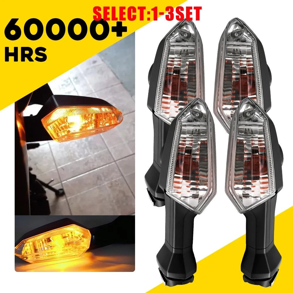 Turn Signal Indicator Blinker Clear Lens for Kawasaki Z800 Z750 (2014–2017)