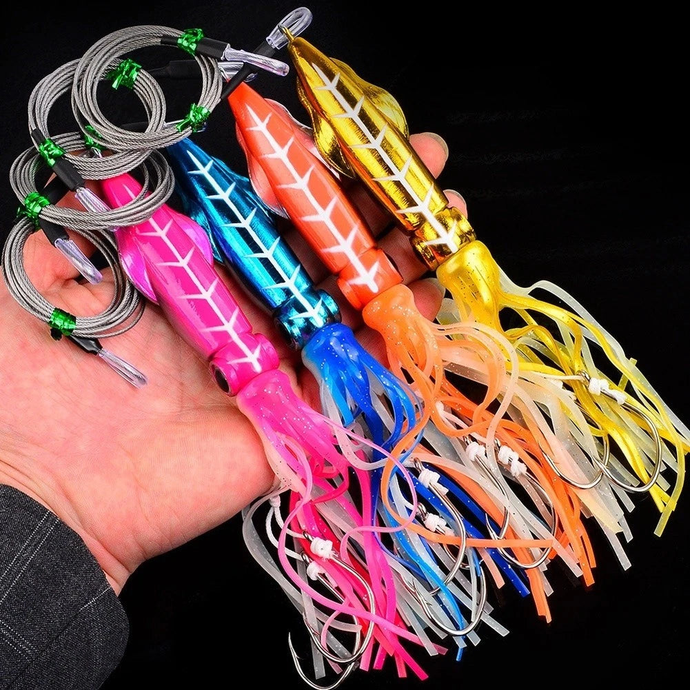 Glow in Dark Octopus Jig Lure 110g 160g 210g 260g for Saltwater