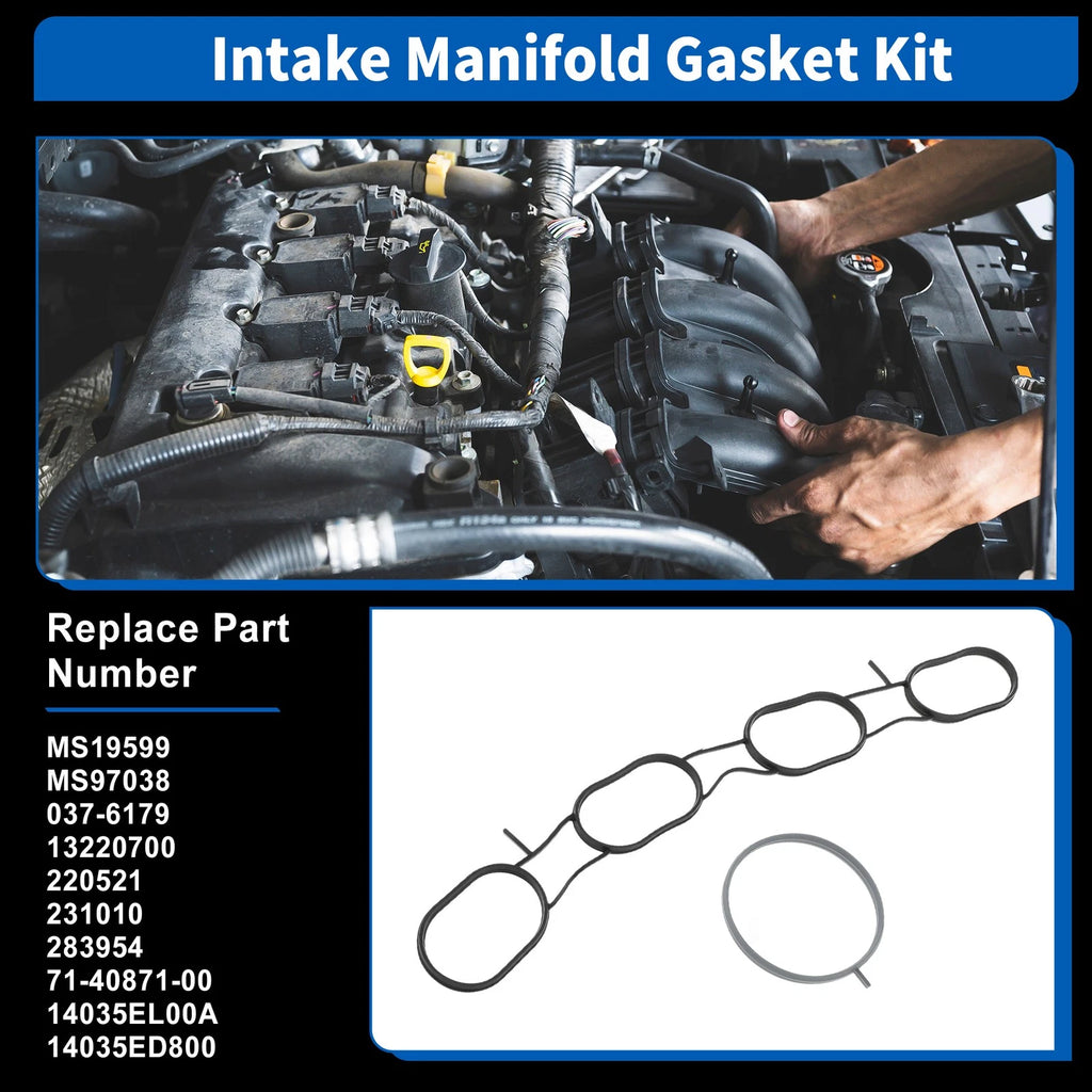 Intake Manifold Gasket Set MS19599/MS97038 for Nissan NV200 (2013–2021) 2.0L