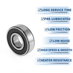 6203L1 Deep Groove Ball Bearing for Scooter Skateboard Wheel (17x40x12mm)