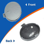 Rear Side Bumper Tow Hook Cover for Mercedes-Benz (2008-2012) Dark Silver