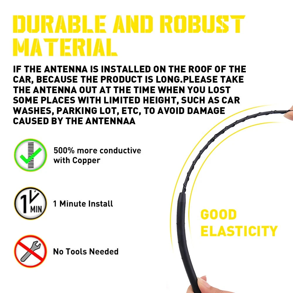 Antenna Mast for Jeep Wrangler JK/JL (2007–2023)