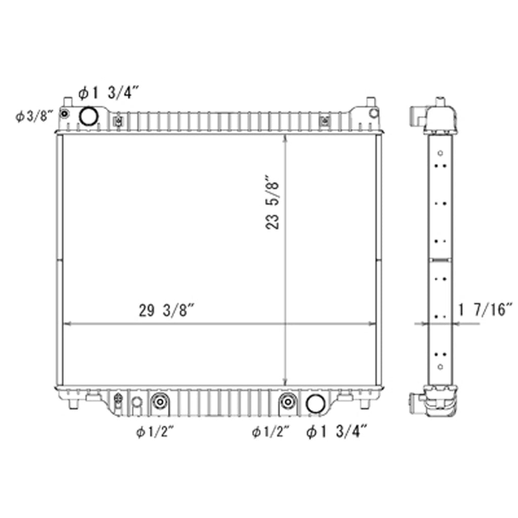 Replacement Plastic Aluminum Radiator for Holden Commodore VE (2006–2013)