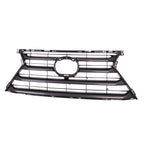 Replacement Front Grille Silver Painted Plastic for Toyota Hilux (2010–2015)
