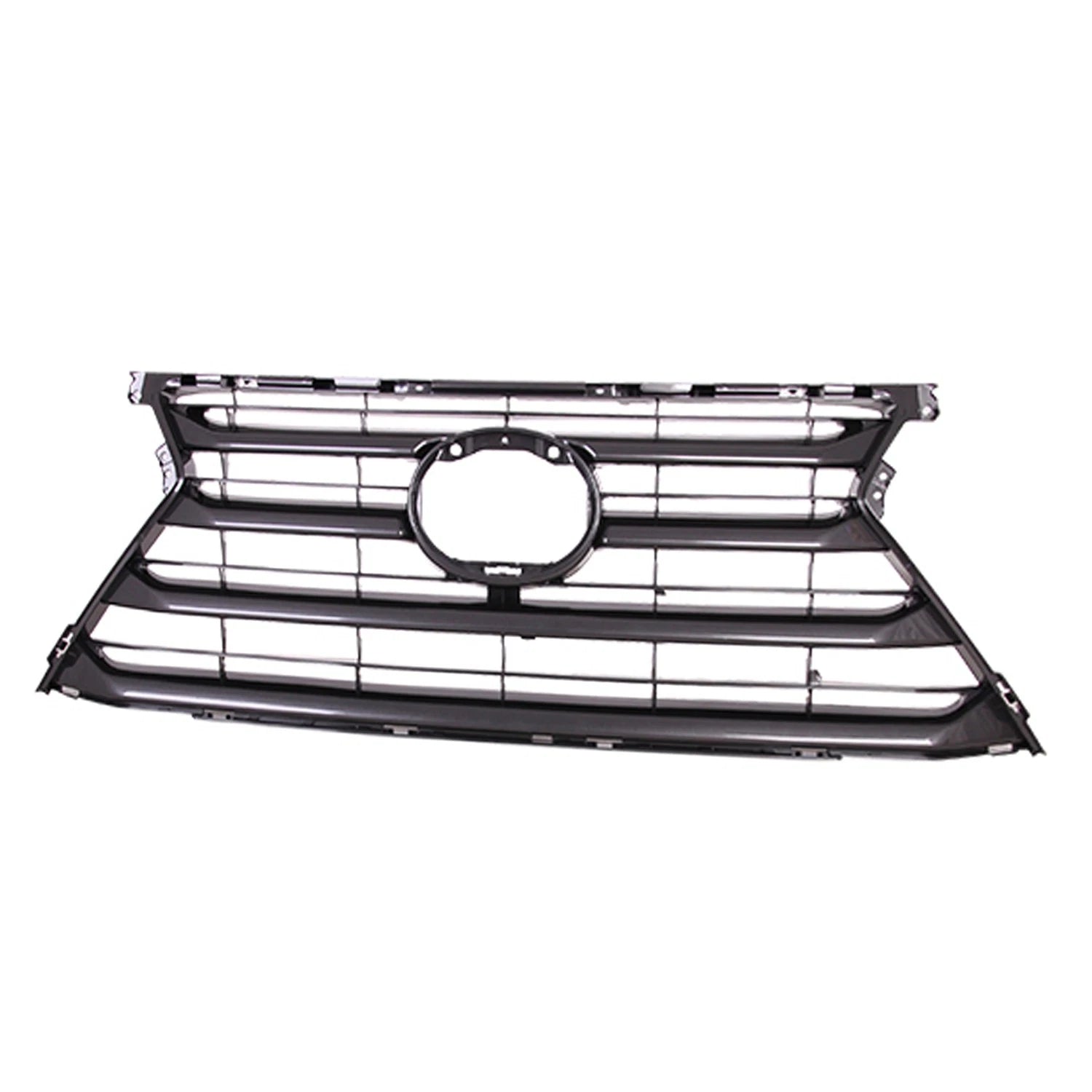 Replacement Front Grille Silver Painted Plastic for Toyota Hilux (2010–2015)