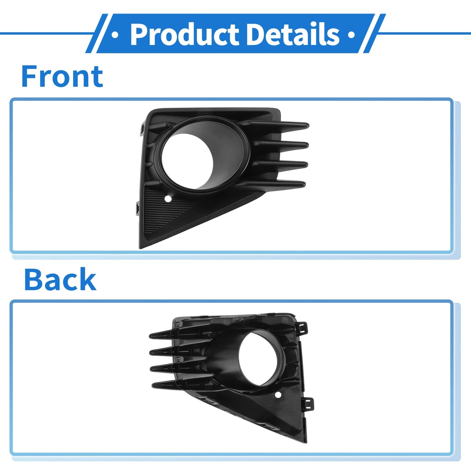 Front Right Fog Light Grill No.MI1039128 for Mitsubishi Mirage (2021–2024)